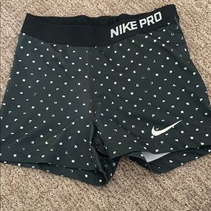Black & White Nike Pros